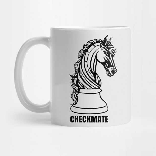 Checkmate - Horse Chess Piece by ronr3d